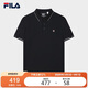 FILA斐樂(lè )官方男子針織短袖POLO衫2025夏季商務(wù)休閑基礎上衣