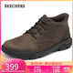 斯凱奇（Skechers）男靴2025新款秋冬季中幫靴增高軟底馬丁靴工裝休閑鞋205514
