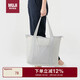 無(wú)印良品（MUJI）再生錦綸 可折疊行李包 卡包 零錢(qián)包 縱型淺灰色 新款