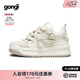 共跡gongji【謝娜同款】女鞋方頭面包鞋板鞋厚底增高運(yùn)動(dòng)鞋百搭休閑鞋小白鞋 生椰可可-白色 36 (230mm)