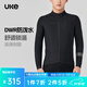 UKE男抓絨保暖長(cháng)袖騎行服 秋冬高彈DWR防潑水 戶(hù)外公路自行車(chē)外套 黑色 逐影 XL