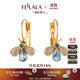 fellala翡拉拉游園浪漫蜜蜂復(fù)古耳環(huán)女 人造水晶時(shí)尚氣質(zhì)優(yōu)雅耳釘禮物 商場(chǎng)同款