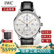 萬(wàn)國（IWC）瑞士手表 葡萄牙系列經(jīng)典計時(shí)自動(dòng)機械表男士腕表【中秋送禮】 IW371604黑皮銀盤(pán)41mm