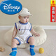 迪士尼（Disney）1歲寶寶連體衣夏季嬰兒服男寶背心女寶爬服超萌可愛(ài)外出服連體衣 白色 90cm (L) 21-24斤