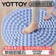 yottoy軟硅膠指壓板超慢跑專(zhuān)用趾壓板室內原地跑步足底按摩腳踩墊 藍色