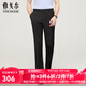 雅戈爾（YOUNGOR）西服褲男西裝褲TR褲褲子聚酯纖維粘纖氨綸新品 黑色VCHX310114AWA 34 175/84A