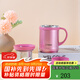 虎牌（TIGER）保溫杯 辦公型不銹鋼真空杯茶濾網(wǎng)杯 水杯CWM-A035 350ml 亮炫粉PH 350ml