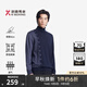 勁霸男裝秋冬100%羊毛高領拼色套頭羊毛衫|BYYT3339 深蘭 2XL