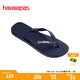 havaianas哈唯納2025春夏新品Rubber海邊夾角人字拖防滑沙灘拖鞋夏浴室涼拖 0555-海軍藍 41-42 巴西碼