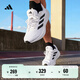 adidas RESPONSE隨心暢跑舒適網(wǎng)面體測跑鞋男子阿迪達斯官方 白色/黑色   42