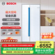 博世（BOSCH）冰箱637升超大容量對開門雙開門變頻家用電冰箱 制冷雙循環(huán) 鉑金抗菌 專屬鮮潤空間 支持國家補貼 希臘白（K2A99E120C）