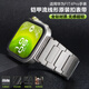 watchbond 適用華為watch fit4pro手表表帶fit4全鈦金屬表帶工字純鈦合金腕帶智能手表fit3男款高級表鏈表帶 流線(xiàn)工字三珠【原裝扣-鈦金屬】鈦金色 適用：華為Fit4pro/4/