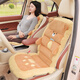 索捷斯（SUOJIESI）汽車(chē)坐墊冬季毛絨車(chē)載座墊靠背一體加厚保暖車(chē)內座椅墊前后排墊子 小熊【坐墊腰靠一體式】前排單個(gè)