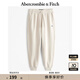 ABERCROMBIE & FITCH男裝24春秋款經(jīng)典小麋鹿抓絨美式運動衛(wèi)褲長褲KI134-4098 米白色 L (180/86A)