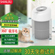 SHANLIXU寵物空氣凈化器吸貓毛凈化器除味除臭除菌除過(guò)敏源過(guò)濾器小型桌面貓咪空氣凈化器 升級【鐵籠款強力】寵物凈化器丨7千萬(wàn)負離子丨吸貓毛 旗艦新款，正品保證