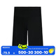 迪卡儂（DECATHLON）瑜伽短褲高腰收腹提臀有氧健身五分褲黑色M 4309444