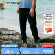 moodytiger兒童褲子防曬拒水夏季男童長褲寬松純色百搭女童戶外休閑運動褲
