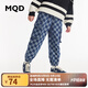 MQD童裝春秋男大童牛仔長(cháng)褲 中牛仔藍 140