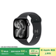 Apple/蘋(píng)果 Watch S11 智能手表GPS款46毫米亮黑色鋁金屬表殼黑色運(yùn)動(dòng)型表帶S/M MEVG4CH/B