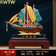 RWTW公司開業(yè)禮物全銅一帆風(fēng)順帆船擺件客廳辦公室裝飾擺件送領(lǐng)導(dǎo)禮物 大號一帆風(fēng)順彩銅41*18* 40cm