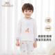 英氏（YEEHOO）兒童家居服男童女童內衣套裝舒適睡衣四季款