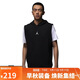 Jordan男喬丹 寬肩背心 飛人Logo 速干透氣 連帽運動(dòng)服DZ0572-010黑M