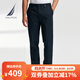 諾帝卡（NAUTICA）【商場同款】春夏新款舒適親膚微彈修身直筒休閑褲男PO4320 藏青4NV 33
