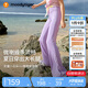 moodytiger女童微喇褲涼感防曬夏款兒童運(yùn)動(dòng)褲休閑高彈長褲透氣速干修身褲子