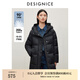 迪賽尼斯（DESIGNICE）冬季新款鴨絨通勤連帽拉鏈長(cháng)袖中長(cháng)羽絨服外套女 黑色 S 建議拍前聯(lián)系客服確認