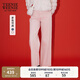 Teenie Weenie小熊女裝2025秋新款簡(jiǎn)約時(shí)尚休閑質(zhì)感通勤直筒牛仔褲 粉色 XS 155