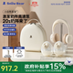 小白熊吸奶器 電動(dòng)雙邊免手扶掛脖式吸乳器全自動(dòng)擠奶開(kāi)奶集乳器 珍珠貝二代+包【冰鮮背奶2件套】