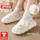 9i9孕婦月子鞋產(chǎn)婦棉拖鞋女秋冬產(chǎn)后棉拖鞋包跟厚底防滑外穿家居鞋 一鞋兩穿 防滑耐磨 郁金香 36-37