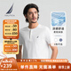 諾帝卡（NAUTICA）【單件直降】男裝25春夏新款索羅娜涼感汗布亨利領T恤男TE5204 白色1BW L