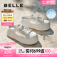 百麗（Belle）透氣網(wǎng)面包頭拖鞋女2025夏新商場同款厚底休閑拖鞋D9L1DBH5 白色 37 (235mm)