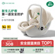 怡戈（Ekobebe）小元寶嬰兒提籃式兒童安全座椅汽車(chē)用寶寶車(chē)載睡籃新生兒0-15個(gè)月 護脊版-奶油米【一籃三用】