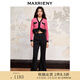 MAXRIENY【商場(chǎng)同款】肌理感小香風(fēng)針織短外套秋冬新款高級感女裝 玫紅 M 02