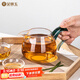 金鑲玉 玻璃公道杯分茶器配件加厚玻璃耐熱透明 高硼硅湖綠矮款公杯