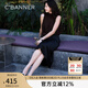 千百度【博主推薦】羊皮淺口單鞋女芭蕾舞鞋低跟晚晚風(fēng)平底鞋百搭 黑色 （絨面） 37