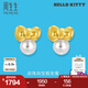 周生生HelloKitty珍珠黃金耳釘三麗鷗足金蝴蝶結耳飾92634E定價(jià)