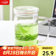 唯銘諾（WEIMINGNUO）耐高溫過(guò)濾泡綠茶花茶杯可加熱玻璃杯帶蓋雙層茶水分離杯子500ML