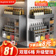 佳幫手調(diào)料置物架廚房多功能調(diào)料盒佐料收納架子免打孔壁掛神器 6盒槍灰