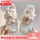 小眾原創(chuàng  )加絨鞋子大頭帆布鞋女新款秋冬可愛(ài)厚底面包防滑軟底板鞋 淡粉色 【收藏加購優(yōu)先發(fā)貨】 35 (225mm) 【標準尺碼】