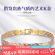 ZONLOLV意大利編織18K金手鏈女黃金白金玫瑰金三色彩金編織女七夕禮物 六股 4.88g【鏈長17+2cm】