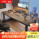 瑤穎電腦桌臺式書桌家用寫字學(xué)習(xí)桌辦公電競桌長條桌子工作臺HXZ15 灰木紋80*60*72cm【加固款】