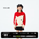 little MO&Co.新年衣服童裝秋裝新款男女童毛衣兒童含美麗諾羊毛 大紅色 130 130/64