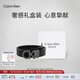 Calvin KleinJeans男士真皮禮盒雙面ck金屬字母帶頭牛皮腰帶節日禮盒HC551H19 003-太空黑 90cm