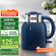 格來德（Grelide）電熱水壺304不銹鋼家用燒水壺?zé)崴畨?.5L一體無縫雙層防燙電水壺開水壺自動斷電暖水壺D2315爵士藍(lán)