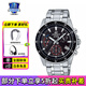 卡西歐（CASIO）手表多功能休閑商務(wù)石英小金表方塊男士手表送男友禮物 EFV-540D-1A鋼帶商務(wù)