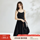 茵曼（INMAN）中式國(guó)風(fēng)盤扣女裝吊帶背心連衣裙2025夏季新品文藝高級(jí)氣質(zhì)A字裙 午夜黑 L