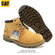 卡特（CAT）中筒大黃靴卡特經(jīng)典戶(hù)外休閑皮鞋馬丁靴機車(chē)靴英倫男耐磨工裝 黃色_【運動(dòng)鞋碼】 39 _【跟運動(dòng)鞋碼數一樣】